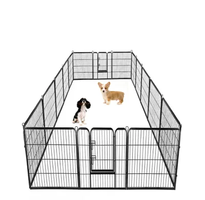 Easy Store 8pcs Pet Enclosure Variety Shapes Pet Playpen Can Use Outdoor and Indoor