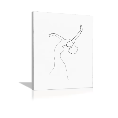 Abstract Posters and Line Wall Arts Digital Printing Figure Paintings for Room Decoration Canvas Base Portrait Subjects