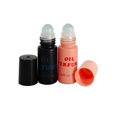 Thick Bottom Perfume Roller Glass Bottle 10ml Printing logo Essential Oil Roll on Bottle