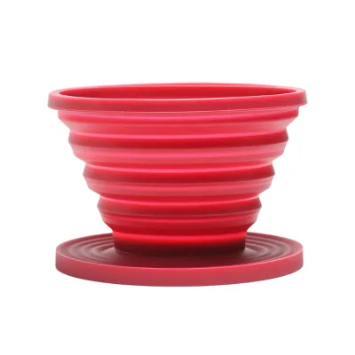 Hotsale 1PCS Collapsible Coffee Dripper Easy Manual Coffee Brew Maker Reusable Coffee Dripper for Hiking Camping Home Office