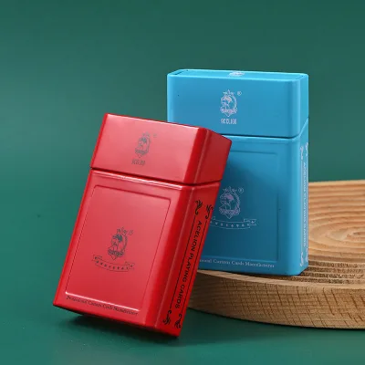 Wholesale Customized Small Metal Boxes Custom Poker Tin Can for Playing Cards Tin Customized Small Playing Card Can