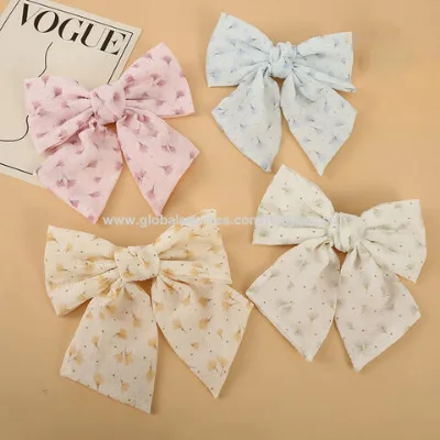 Wholesale high back hair clip bow clip for home office