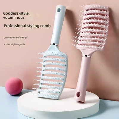 Hair Brush for Women Curved Vented Detangler Brush for Wet Dry Hair Anti-static Scalp Massage Brush for All Hair Types