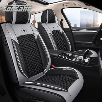 2025 Leather Car Cushion Diamond Car Seat Covers