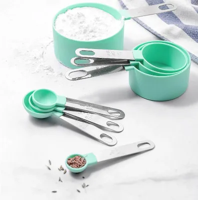 Eco-Friendly PP Plastic Liquid Measuring Spoons and Cups Set