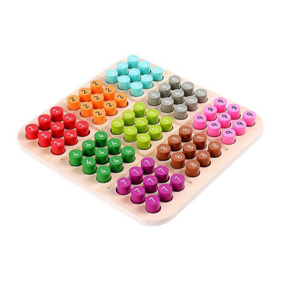 Wooden Sudoku Nine Palace Checkerboard Game Children's Development Thinking Logic Training Mathematics Educational Toys