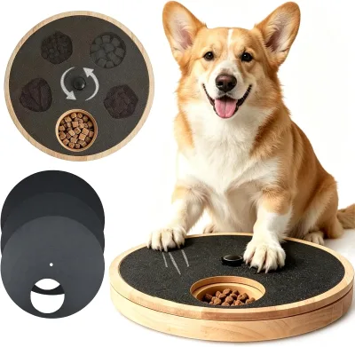Classic Solid Stainless Steel Dog Nail Scratching Board Food Box Non Pressure Nail Filing Tool for Dogs Pedals Indoor