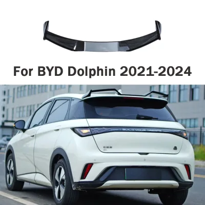 BYD Dolphin 2021 2024 Rear Roof Spoiler Ducktail Rear Wing Aerodynamic Body Kit ABS Exterior Car Accessories