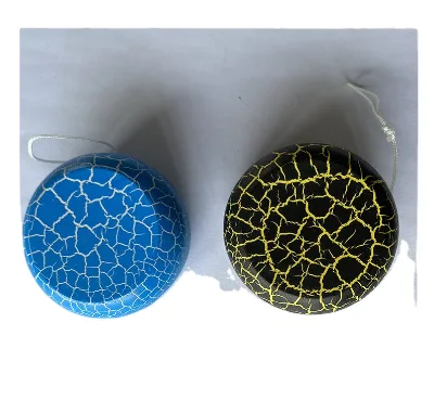Mini Wooden Kids Yoyo Balls Toy with Customizable Colors and Crack Paint Design
