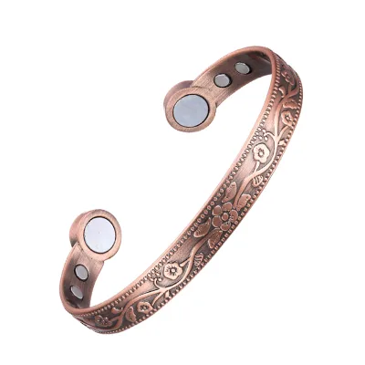 BioMagnetic Jewelry New Product Plum Blossom Adjustable Copper Magnetic Bracelet