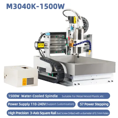 3040-1500W Sink Type CNC Engraving Machine, High Precision All-in-One, Multi-Function & Multi-Material, Customizable