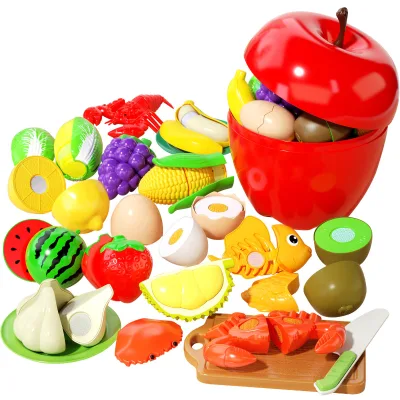 Kitchen Fast Food Pizza Set Toy Pretend Play Preschool Simulated Fun Cognitive Education Cutting Food Plastic Toy