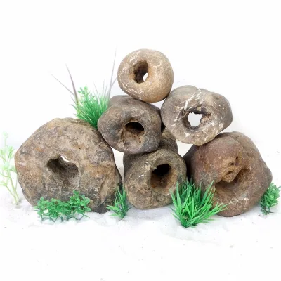 Wholesale Sale Fish Aquarium Natural Pores Decoration Moss Stone