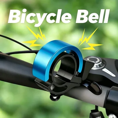 Loud Alloy Bicycle Bell Universal Handlebar Mount Bike Safety Alarm Ring Lightweight Cycling Riding Accessory