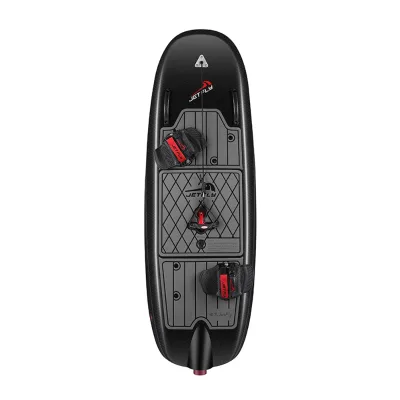 Jetfly Carbon Fiber Electric Surfboard Flat Efoil Water Board with Long Fins for Surfcasting