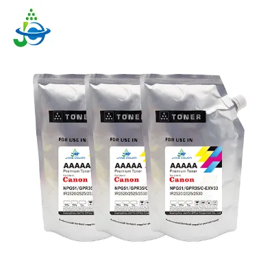 Jane Color Toner for IR2520 2525 2530 Cexv33 for canon Bulk Refill Ink Green Life Toner Bag Lower Temperature with High Quality
