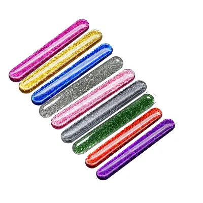 New Glitter Nano Glass 2-Sided Rectangle Nail File Buffer Nail Polishing Grinding Nail Art Tool Nail Shining