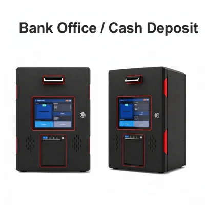 7" 10" Touch Screen Money Cash Deposit Kiosk Terminal Smart Safe Recycler with Bill Counter SDK for Bank Office