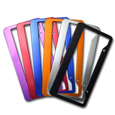 High quality cheap universal aluminum car styling sublimation license plate frame