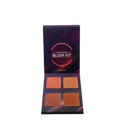 Professional Facial Makeup Blush 4 Powder Highlight Blusher Palette Natural Nude Makeup Brighten Skin Tone Portable Makeup