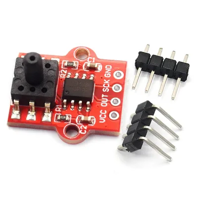 DC 3.3V~5V 0-40KPa Pressure Sensor Module Connect 2.5mm Soft Tube Digital Liquid Water Level Controller Board