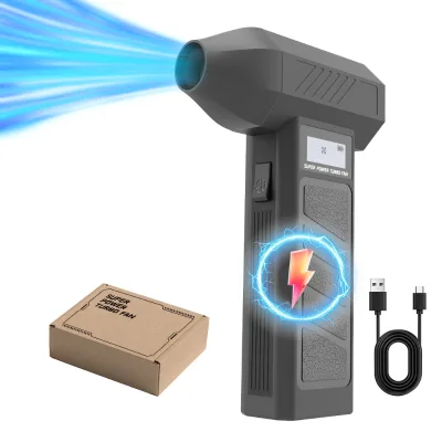 Handheld Powerful Air Duster Rechargeable Turbo Fan Blower Function Vacuum Cleaner for Keyboard Soplador De Aire Portatil