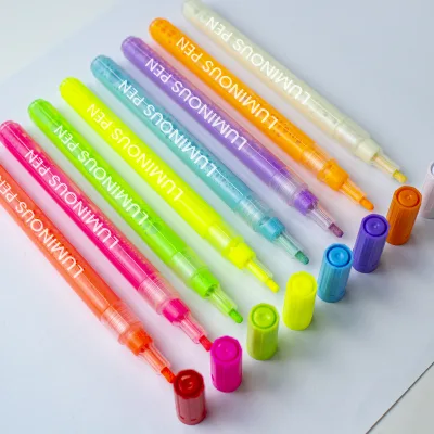 Luminous Acrylic Glow in the Dark Marker Pen Fluorescent Pens for Christmas Halloween