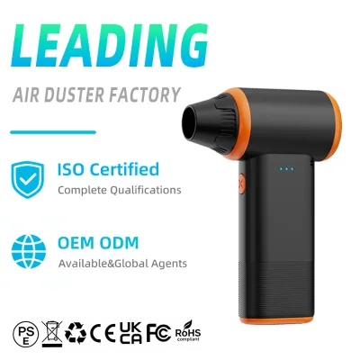 2-in-1 Car Washer & Air Duster High Power Portable Electric Cleaner with 18500mWh Battery BSCI ISCC CE ROHS Certified