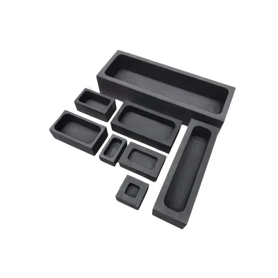 High Temperature Resistance Graphite Tray Boat Mold for Melting Jewelry Gold