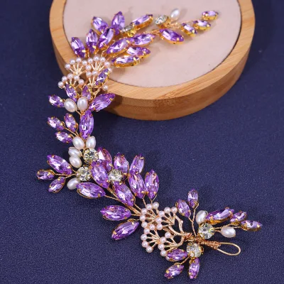 [Small-Batch Customization] Bridal Headband Cross-Border Woven Hairband Accessory Wedding Dresses Formal Gowns Model FD1140
