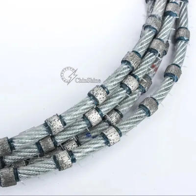 Heavy Duty Plastic Diamond Wire Sawing for Granite Marble Diamond Wire Rope Precision Stone Shaping