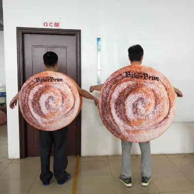 Custom Doughnut Mascot Costume for Dessert House