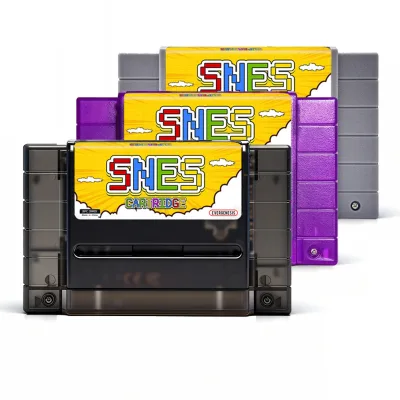 SFC Flash Cart / Super Drive Retro Game Cartridge (All-in-One Chip) SNES Compatible Plastic Includes 8GB Card