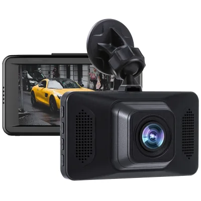 Dual Lens Car Camera 1080P Front + VGA Rear 3 Inch Screen Parking Monitor G-Sensor 32GB Support
