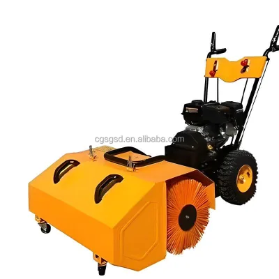 Electric Start All-Gear Gasoline Snow Sweeper Hand-Pushed Small Snow Thrower Multi-Functional Road Snow Removal Wonder
