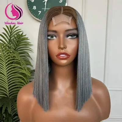 13x4 2x6 HD Vietmanese Bone Straight Human Hair Bob Wig Luxury Lace Frontal Black Straight Bob Wig for Women