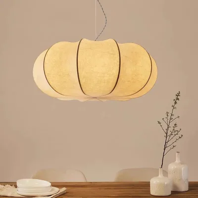 Wabi Sabi Chandelier Hotel B&B Dining Room Living Room Bedroom Study Pumpkin Silk Chandelier