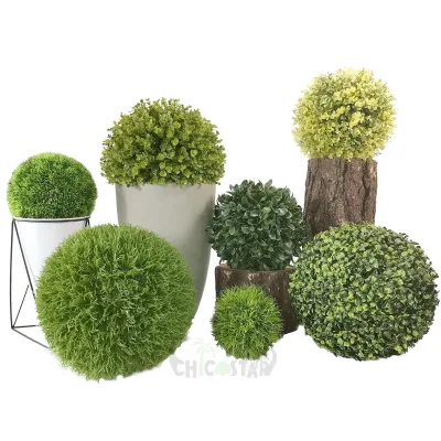 High Simulation Wholesale Cedar  Boxwood Ball Artificial  Topiary Plant for Garden,home Indoor Decoration