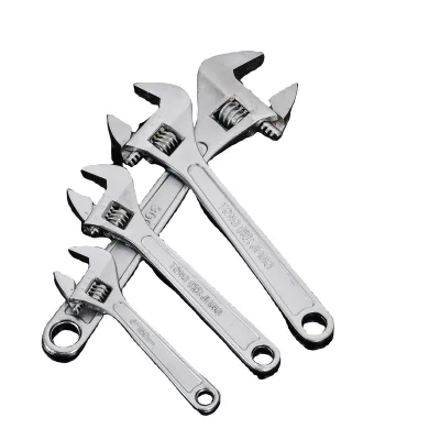Wholesale 6/8/10/12/15/18/24 Inch Adjustable Steel Wrench Chrome Finish Hardware Tools for Repairing Ergonomics Design