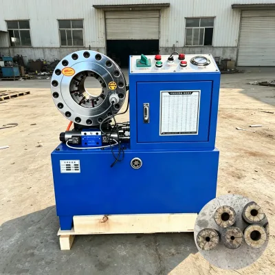 Hot Sale Automatic Hydraulic Pipe Shrinking Machine CNC Hose Compression Machine 50mm for Pipe Material Compression and Bonding