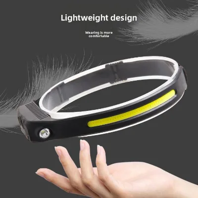 Headlamp with Type-C Charging 5W LED (Red/Yellow/White) Rechargeable AAA Battery for Outdoor Running Hiking Camping Night Riding