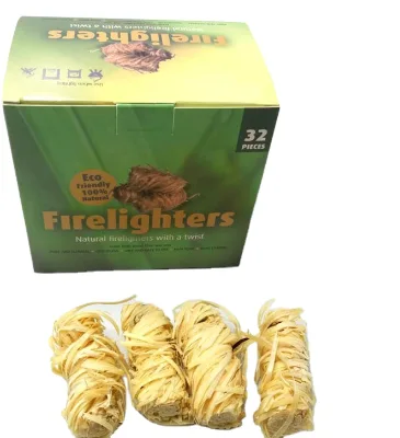Eco-Friendly Barbecue Wood Wool Fire Starter for Fireplace Grill Stove Camping Charcoal Firelighter