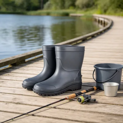 Multi-functional High Quality Waterproof PVC Mid-calf Unisex Farming Boots Canyoning Shoes Fly Fishing Wading Boots