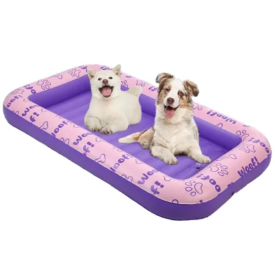 B03 PVC Inflatable Dog Floating Raft Foldable Pet Dog Swimming Pool Boat with Floating Bed Game Toy for Dogs