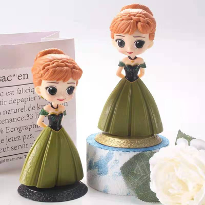 High Quality  Plastic Made Princess Custom Action Figure Toy Cartoon Figure Collection Cake Topper