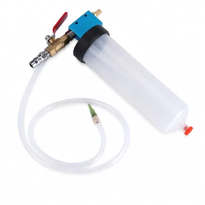 For Pneumatic Brake Fluid Bleeder Extractor Pump One Person Vacuum Change Tool Clear Hose for Car Truck Repair 24-Month