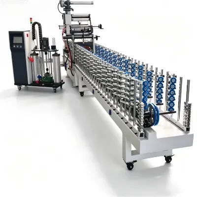 2026 Automatic Wood Profile Wrapping Machine with PUR Hot Melt Glue Coating Machine for MDF PVC Film Lamination Veneer 220/380V