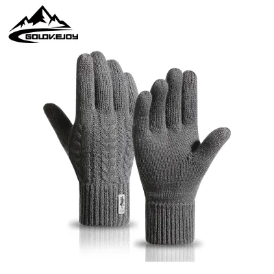For DZ83 Knit for Liner Winter Working Gloves Outdoor Sport Sensitive Operation Cell Phone Gaming Fishing Cycling