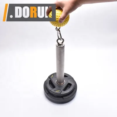 304 Stainless Weight Loading Pin with Carabiner Fit 2 Inch OB Weight Plate Loading Pin with Snap Clip and Strap