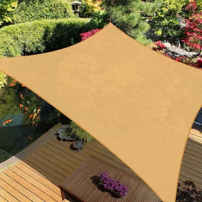 HDPE Shade Sail for Car Parking Outdoor Patio & Summer Use-Custom Size Warp Knitted Sun Shade Sails